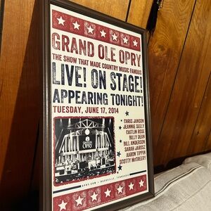 Grand Ole Opry Live Show Picture Frame - Red and White